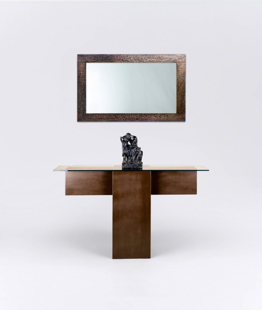 Bronze Abstract Console