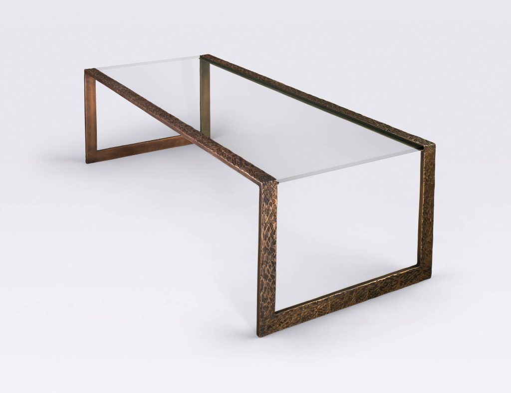 Hammered Bronze Coffee Rectangular