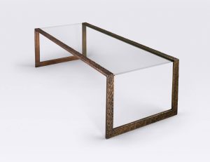 Hammered Bronze Coffee Rectangular