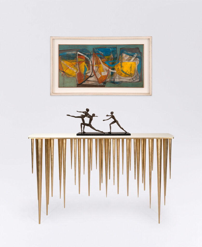 Icicle Console Table Gold