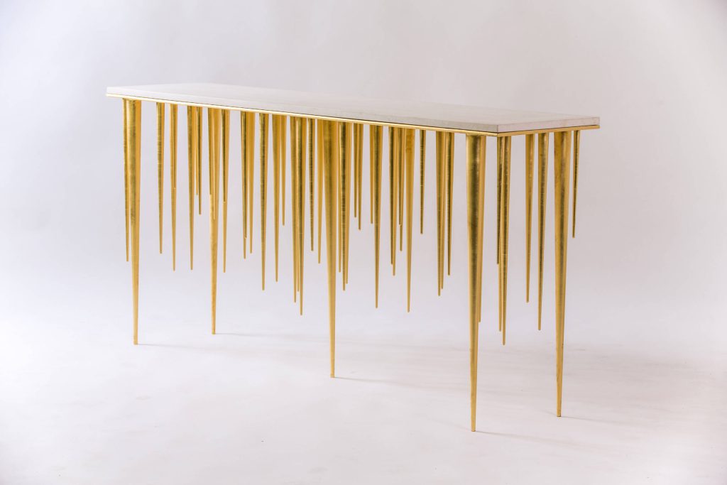Icicle Gold Console Side