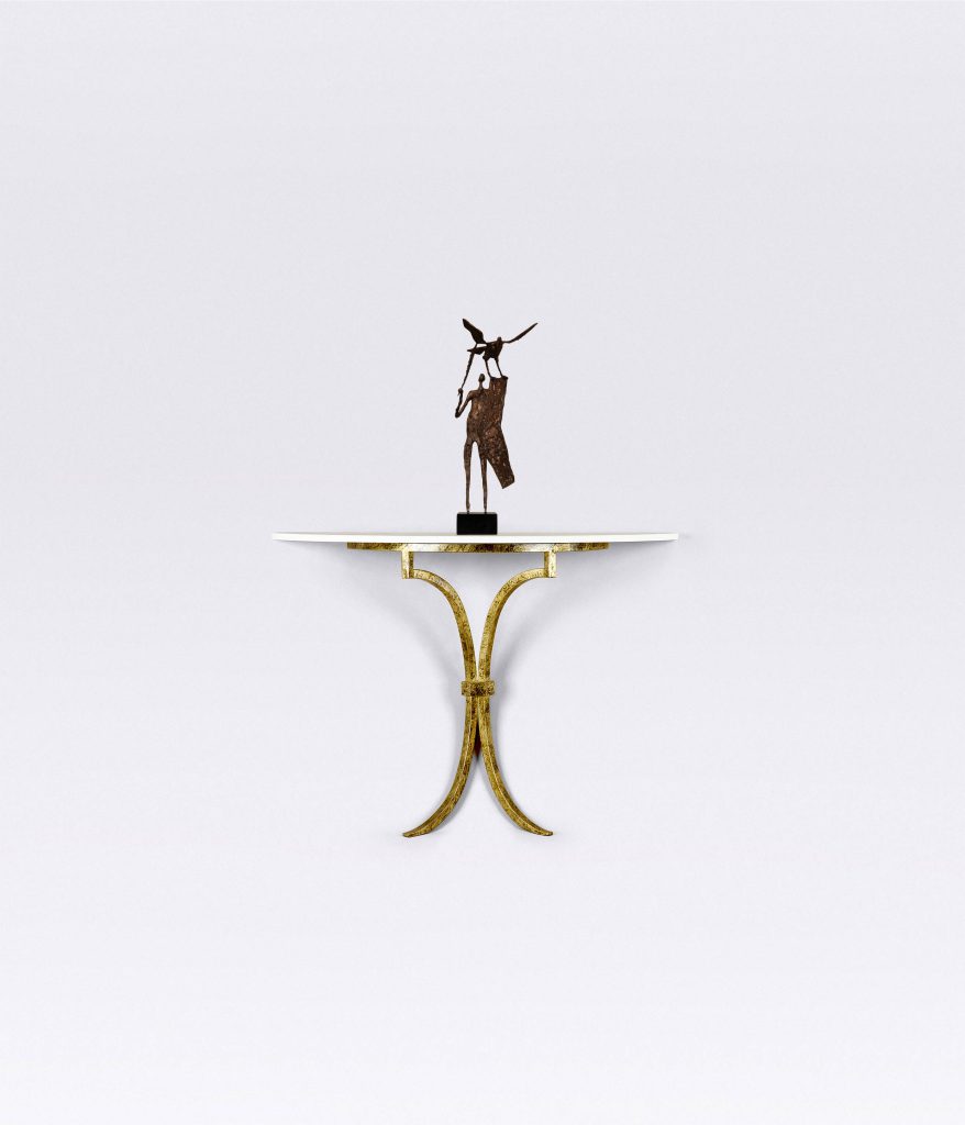 Manhattan Demi Lune (no back legs) Console