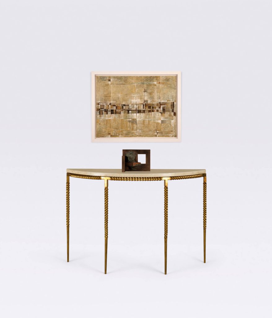 Narwhal Demi Lune Console