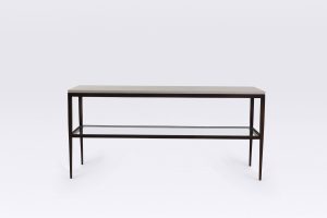 Tapered Console Table with shelf