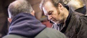 Adam Williams at the workshop