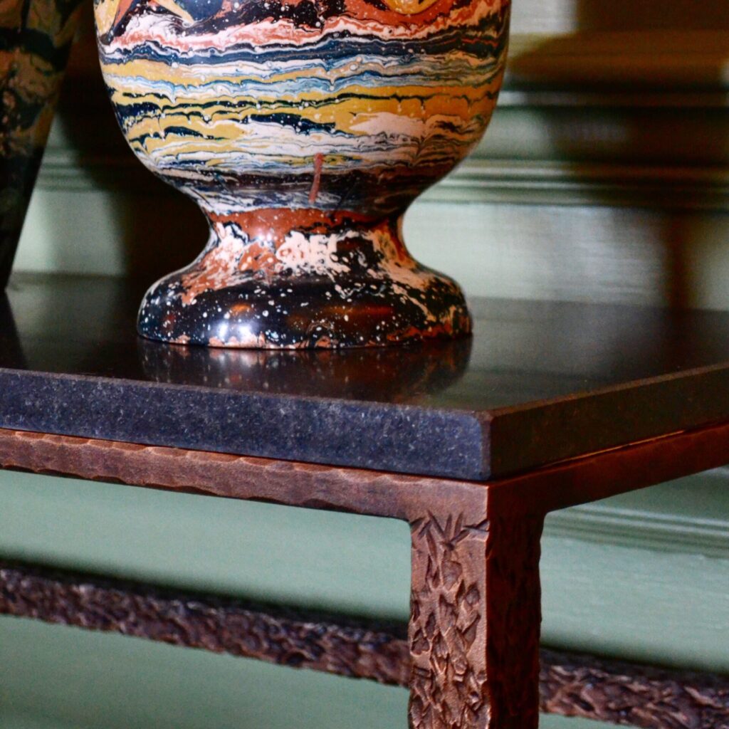 David Collins Gleneagles Hammered Console table